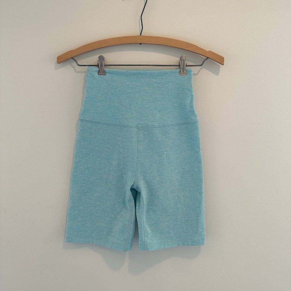 Beyond Yoga Spacedye High Waisted Biker Short, Size S, Teal